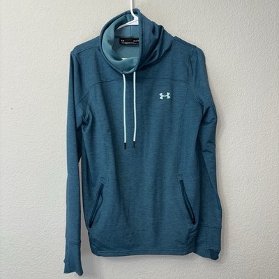 Under Armour Pullover Loose Cowl Neck Teal Sweatshirt Women's Size Large L