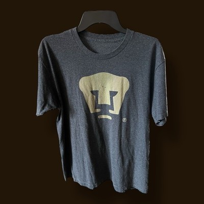 Club Pumas Unam Graphic Tee. Soccer Tee. Size M. Heather Gray. J23