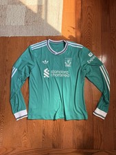 Liverpool Green Third Jersey 25/26 Long Sleeve - Cropped