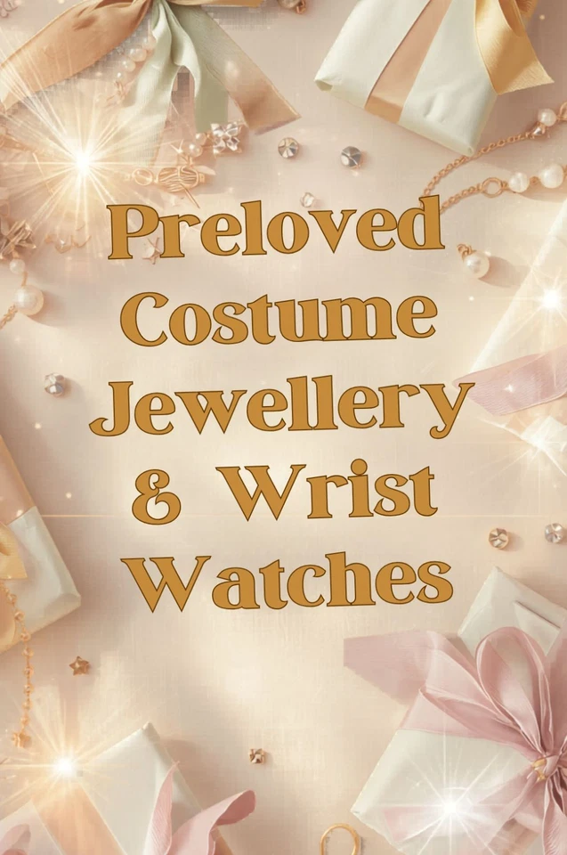 Costume Jewellery & Wrist Watches Preloved - Individual Pieces & Kilo Lots