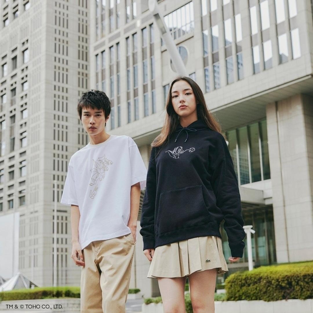 ラコステ　lacoste godzlilla　ゴジラ　フーディー　２ Godzilla Lacoste Hoodie Black My Lacoste Art Program Japan Limited