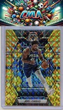 2022-23 Panini Mosaic #141 Joel Embiid Reactive Yellow