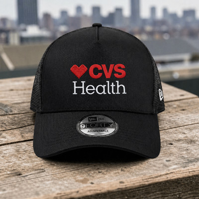 CVS Health Embroidered Logo Adjustable Trucker Cap Unisex Fit