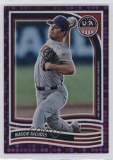 2024 Panini Stars and Stripes Purple 90/99 Mason Nichols #169 16tx