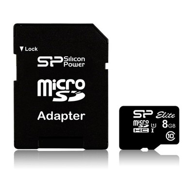 4712702628166 Silicon Power Elite 8GB microSDHC UHS-I Speicherkarte Klasse 10 Si