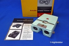 SCARCE SERVICED MINT GREEN 1950 Kodak 3D Kodaslide II 2 Stereo Viewer  Box