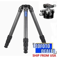 Leofoto LM-364C Tripod 75mm Video Bowl LH-55 Low Profile Ballhead