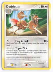 Dodrio 46/123 Mysterious Treasures Uncommon Pokemon Card