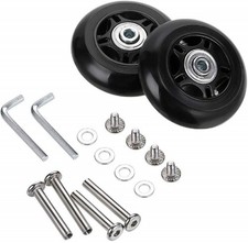 2 Luggage Suitcase Wheels Replacement Inline Skates 70mmx24mm/2.75x0.94in 6...