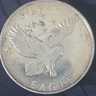 GG Mining Silver Eagle Half Ounce Silver Round 999+ Fine Silver Round One Half
