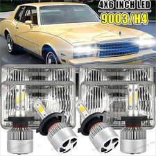 4pcs 4x6 Led Headlight Hi-lo Beam For Chevrolet Monte Carlo Ss 1980-1988 4pcs 4x6 Led Headlight Hi-lo Beam For Chevrolet Monte Carlo Ss 1980-1988