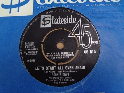 Ronnie Dove  - Let's Start All Over Again - Stateside 45