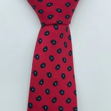 ROBERT TALBOTT Frost Bros Silk Tie Mens Pink Paisley England Vintage 3.25x60