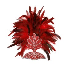 Feather Headpiece Glittery Costume Headpiece with Feathers Sequined for