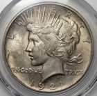 1921 PCGS MS63 HIGH RELIEF PEACE DOLLAR