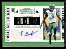 2019 Panini Contenders Draft Picks Collegiate #293 Tyre Brady Auto