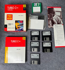 Borland Turbo C  3.0 DOS Complete Box Manuals Original Disks  Backup Disk Set