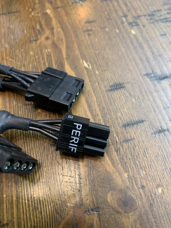 5 Pcs EVGA SuperNOVA  6 pin PERIF to 4X DRIVER POWER   - Image 2 of 4