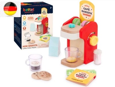 Battat Education Kaffeemaschine Kinder aus Holz für Kinderküche und Spielküche Z