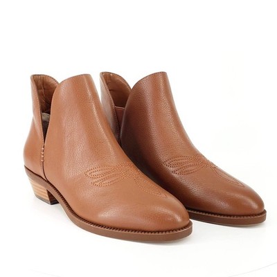 Lauren Ralph Lauren Ankle Boots Bootie Size 5.5 B Womens Prestyn Brown Leather