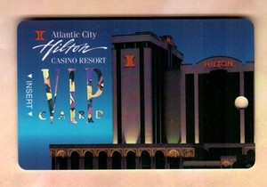 ATLANTIC CITY HILTON CASINO RESORT Holographic VIP Card, Collectible Slot Card