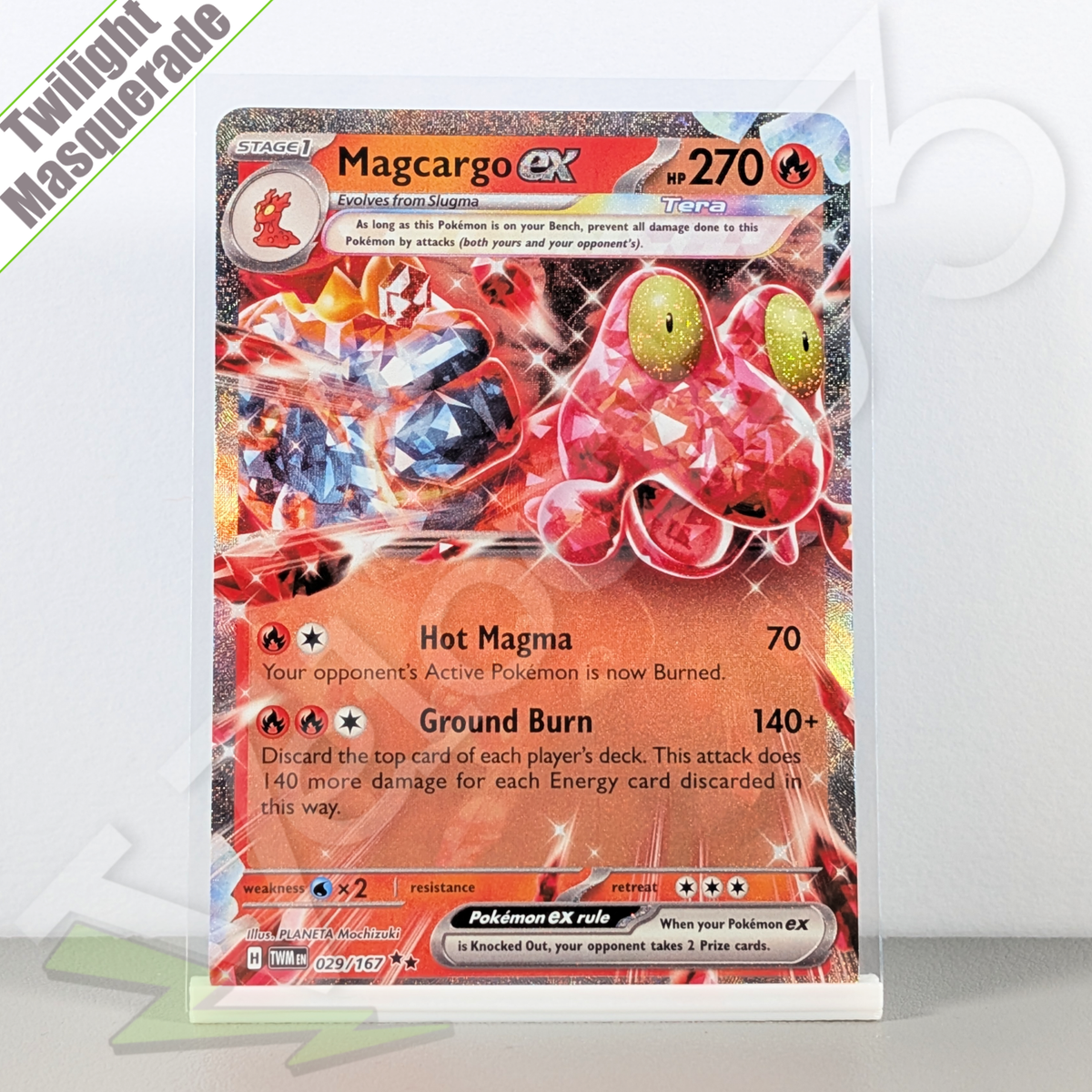 Pokemon TCG Card - Magcargo EX 29/167 Double Rare | Twilight