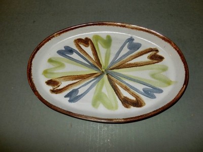 Vintage MCM Jane & Gordon Martz Marshall Studios ''Tempo'' Pattern Pottery Tray