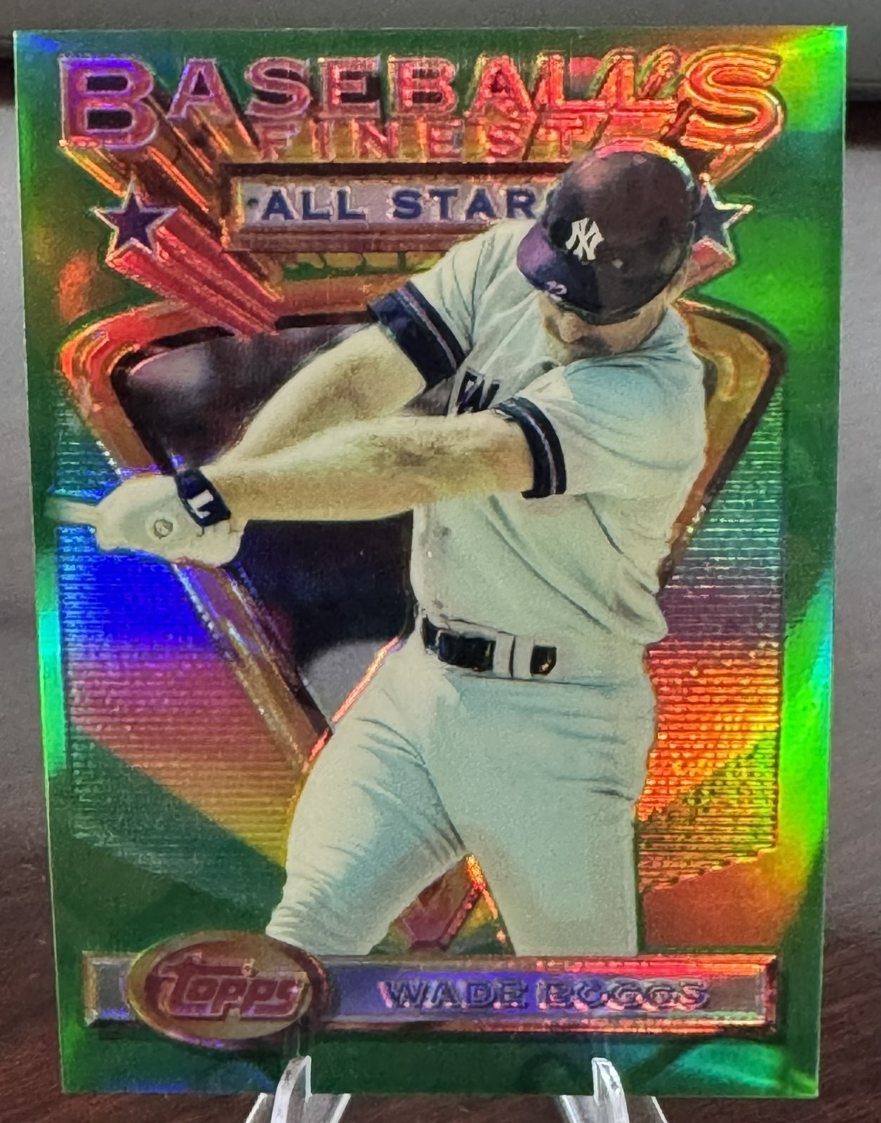 1993 WADE BOGGS TOPPS FINEST REFRACTOR #90 YANKEES HOF (364)