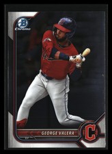 George Valera 2022 Bowman Draft Chrome #BDC-53 Cleveland Guardians ROOKIE *009
