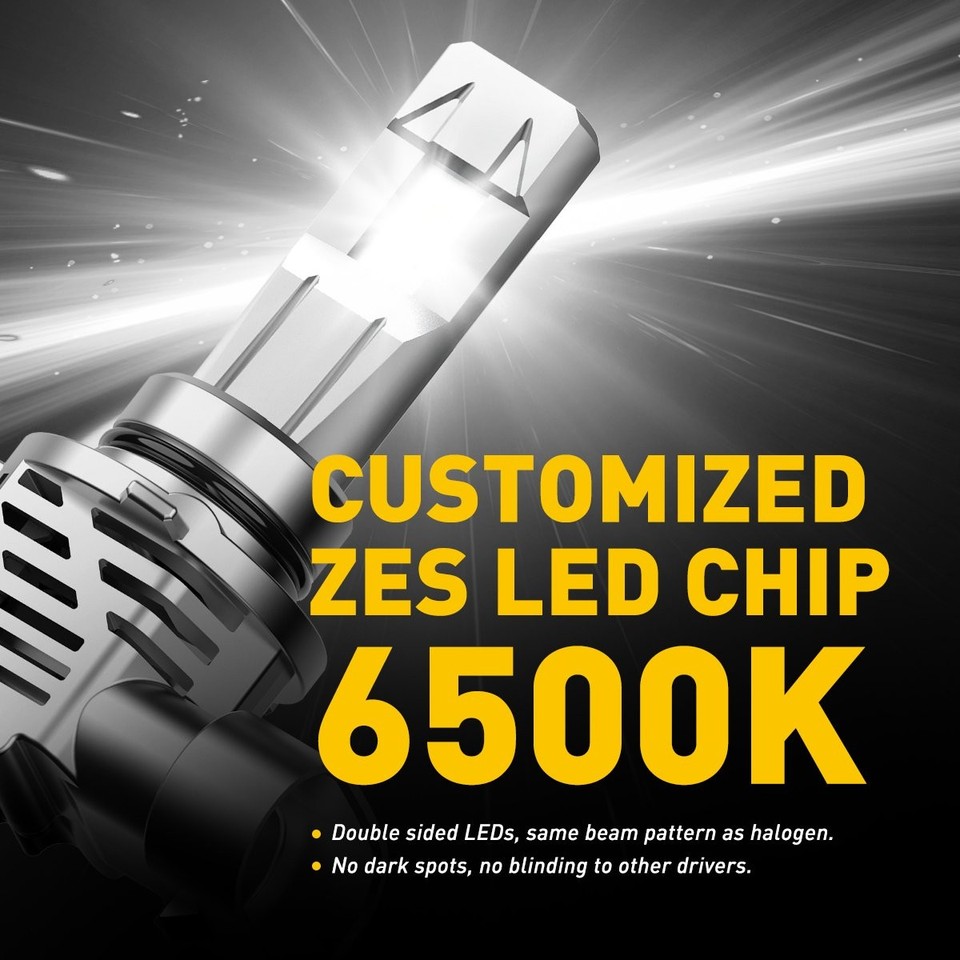 AUXITO 9006 LED Headlight Bulbs Low Beam Super Bright White Conversion ...