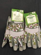 2 Performance Gardening Gloves Expert Gardener With Hook Loop Wrist Closure M