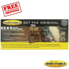 Smittybilt Seat Cover Gear Black 600 Polyester With a PVC Liner SMI5661301
