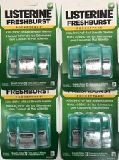 Listerine Breath Strips Fresh Burst - Four 3 Packs (288 Strips Total Count)