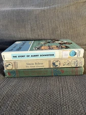3 Landmark Books, Ex-library, Fair Condition