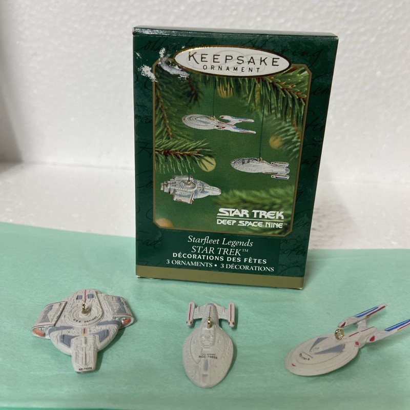 Hallmark Starfleet Legends Keepsake - 3 Count Mini Ornaments Deep Space Nine