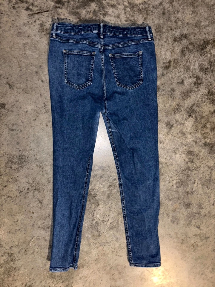 Pantalones de mezclilla Boden para mujer 12R azul todo el día cómodos lavado medio botón mosca ajustados Foto 2 de 4