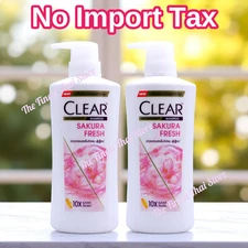 Clear Sakura Fresh Scalp Care Shampoo  Anti Dandruff 370ml bundle of 2 pieces