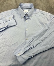 Charles Tyrwhitt Shirt Mens 17 35 Blue Classic Fit Dress Cotton Long Sleeve