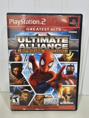 Marvel Ultimate Alliance Special Edition PS2 Greatest Hits CIB Read 