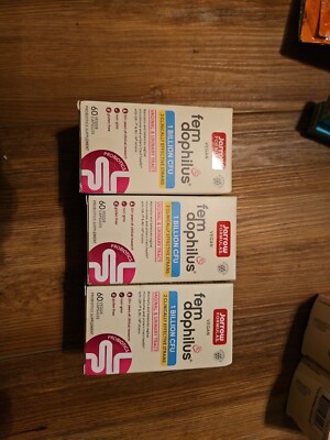 Three- Vegan Fem Dophilus, 1 Billion CFU, 60 Veggie Capsules. 11-24