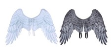 Kids Halloween Angel Wings Cape Deluxe Children Fairy Fancy Dress Costume
