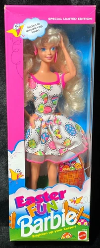 Vintage Mattel 1993 Barbie Doll New In Box Easter Fun Barbie Very Good NIB