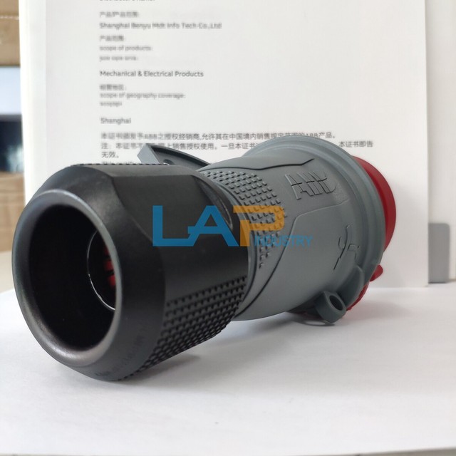 ABB 432P6 Ip67 Red Cable Mount 3p N E Industrial Power Plug for sale ...