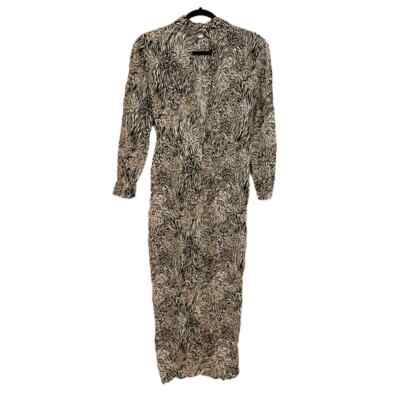 knee length dresses for ladies Sister Jane Jacquard Puff Sleeve Midi Dress main image 1