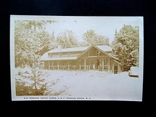 RPPC Pinkham Notch Camps A.M.C. Pinkham, Notch New Hampshire Postcard