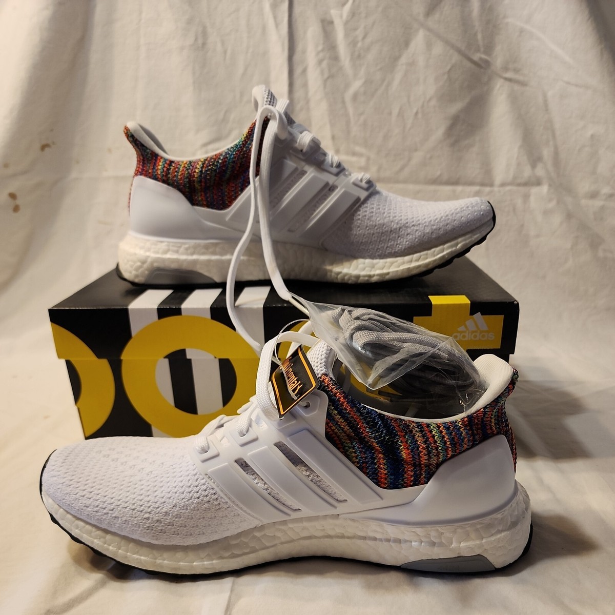 Adidas Boost Shoes Mi Ultra Boost Size Mi Adidas UltraBoost Rainbow White Adidas Boost Shoes Mi Ultra Boost Size Mi Adidas UltraBoost Rainbow White