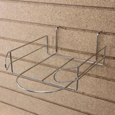 Lot of 5 Cap Hat Rack Pegboard ⅛  ¼” Chrome Wire Baseball Caps Slatwall Displays