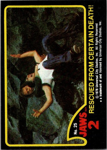 1978 Topps Jaws 2 #25 Rescued from Certain Death Buy 3 Get 1 Free Free Shipping! - 第 1/2 張圖片