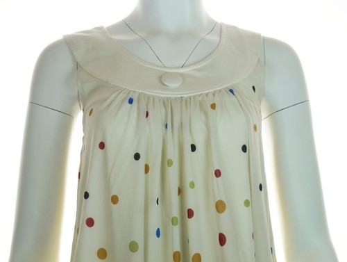Nuevo Para Mujer Mina Reino Unido Tirantes Halter Cuello Top Forrado Gatos Globos PVP £60 PEQUEÑO Raro - Imagen 3 de 4
