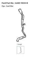 For Ford Lincoln Fuel Tank Filler Neck AA8Z9034B A-premium FFP73500